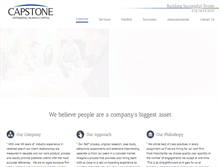 Tablet Screenshot of capstone-inc.com